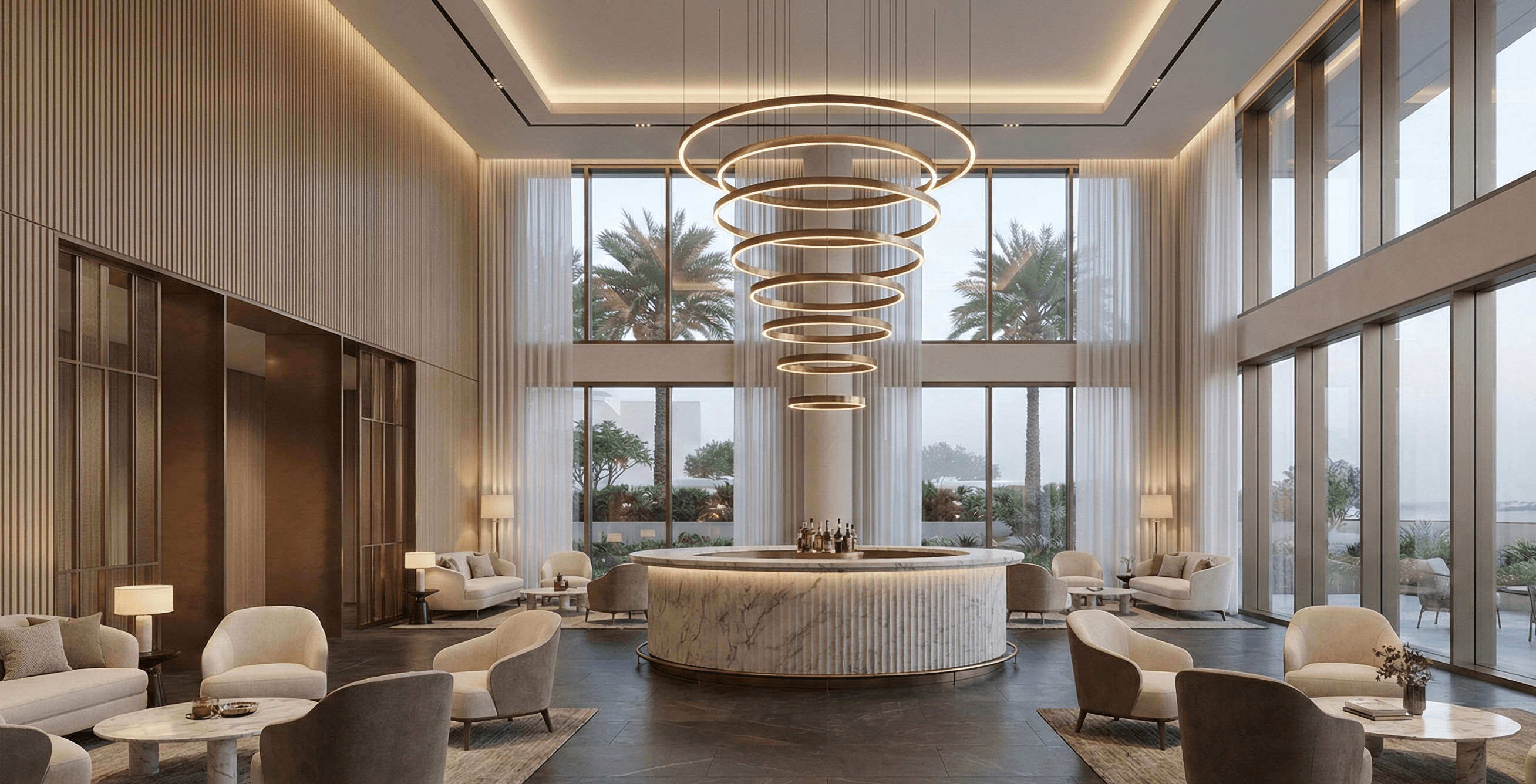 Luxury Hotel Lobby